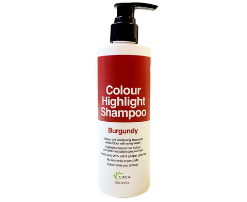 CINTA Colour Highlight Shampoo (250ml) - Burgundy