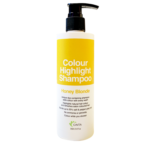 CINTA Colour Highlight Shampoo (250ml) -  Honey Blonde